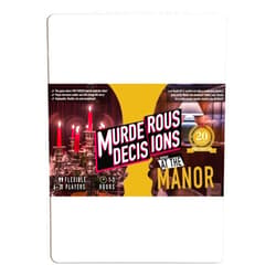 Murderous Decisions Murder at The Manor Premium (2024) 6-20 Player Flexible Murder Mystery Dinner Party Game