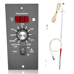 ETYLRUCO Upgraded Digital Thermostat Controller Kit Replacement Part for Traeger Wood Pellet Grills, Thermostat Controller Board with RTD Temperature Probe Sensor and Hot Rod Ignitor