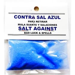 Blue Salt Againts Bad Luck & Spell/ Contra Sal Azul