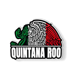 AK Wall Art Quintana Roo Mexico MX Bandera - Magnet - Car Fridge Locker - Select Size