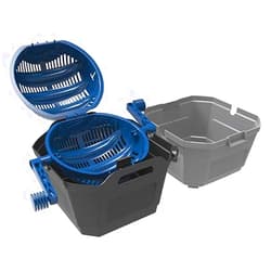 Frankford Arsenal Platinum Series Wet/Dry Media Separator with Perforated Sifter and Mesh Media Strainer for Reloading, blue, gray