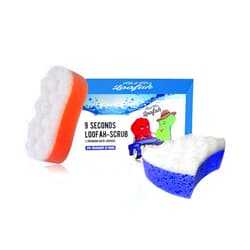 ZEYUMEE Premium Exfoliating Loofah Body Scrubber, Bath Sponge for Men and Women’s SPA, Shower Essential Skin Care, Foam Scrubber Loofah for Exfoliation Dead Skin (Set of 2)
