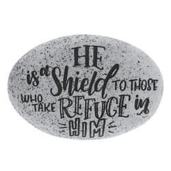 AngelStar Proverb Pocket Stone - He is The Shield, Multicolored