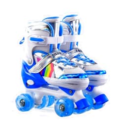 Castrap Adjustable Roller Skates,Double Row Rollerskates Skate Shoes with 8 Flashing PU Wheels, Outdoor Roller Skates for Girls and Boys, Men and Women