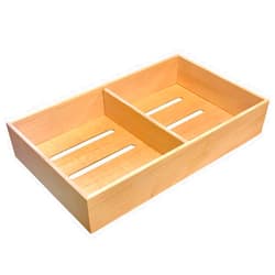 Prestige Import Group - Universal Spanish Cedar Tray with 1 Adjustable Divider for Storage or Cigars - Size: 12.5