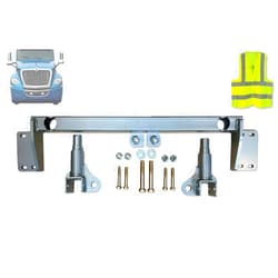 KOZAK Bumper Deer Moose Brush Guard Brackets Mounting Hardware Set Compatible with EX-Guard for International LT625 2019 Plus Logo and Vest