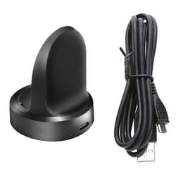 Emilydeals for Gear S3 Charger, Gear S3 Charging Cradle Dock for Samsung Gear S3 Classic/Frontier Smart Watch (Black)