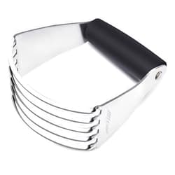 ALLTOP Pastry Shortening Blender Cutter,Stainless Steel Dough Masher for Butter, Biscuit,Baking, Kneading,Dough, Flakier and Fluffier Pie Crusts, Almond - Hand Kitchen Tool (1, Black)