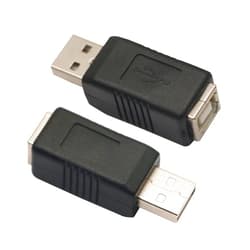 ZJKJHJY USB 2.0 Printer Adapter, 2 Pack USB Type A Male to Type B Female Printer Scanner Cord, for Hard Drive Scanner Printer Adapter