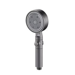 Gooddyiyukey Hand Held Shower Head,8 Modes Anti-Clog Nozzles High Pressure Shower Head with Handheld,Showerheads & Handheld Showers,Black Shower Head,Power Wash To Clean Tile,Tub & Pet