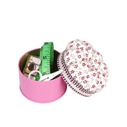 Hilltian Sewing Pin Cushion Kit, Pumpkin Shaped Pin Cushion with Scissors, Soft Tape Measure, Buttons, Needle Threads, Sewing Products for DIY
