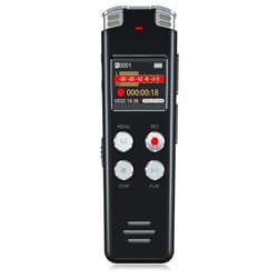 EVISTR 128GB Digital Voice Recorder with Playback: Voice Activated Recorder for Lectures Meetings Interviews - EVISTR Dictaphone Recording Device Tape Recorder Portable Mini, Audio Recorder with USB, MP3
