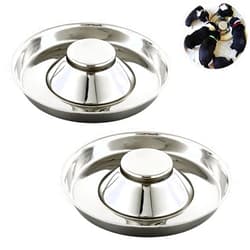 Yudansi Stainless Steel Puppy Weaning Bowls,Cat Bowls for Food Water, Puppy Feeder Bowl Whelping Dishes,Litter Feeding Bowls for Multiple Puppies Cats Eating at Same Time for Small Medium Large Dogs