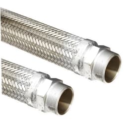 Hose Master Masterflex Stainless Steel 321 Flexible Hose Assembly, 3/8