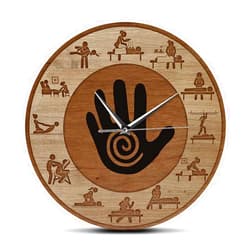 The Geeky Days Massage Physical Therapy Printed Wall Clock Silent Quartz Massage People Relax Body Care Spa Salon Therapist Watch Office Business Sign Gifts for Massage Therapists Women