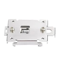 Fafeicy 1PCS DIN Rail Mounting Clip for 35MM Fixed Solid State Relay with Mounting Screws, Made of Stainless Steel, Chinese Standard, Scope of Application 35mm/1.4in