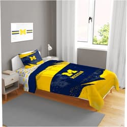 Pegasus Sports NCAA Slanted Stripe 4 PC Twin Bed in a Bag