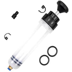 Esakoya 200CC Fluid Extractor Pump, Oil Change Syringe with 2pcs Hose, Manual Fluid Extractor/Fill Pump for Car Fluid Transfering