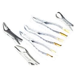 Cynamed Premium Gold German Dental EXTRACTING Extraction Forceps # 150+151+23+88L+88R-Most Famous Set of 5 (CYNAMED)