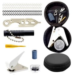 DIMBOI Dart Accessory Kit for Soft Tip and Steel Tip with Dart Rubber O Ring, Dart Sharpener, Dart Wrench Tool, Shaft and Dart Point Remover Tool, Flight Hole Punch Tool, Dart and Accessories Set