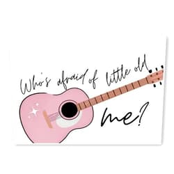 Generic Vintage room aesthetic poster suitable for room decoration college style pink guitar poster canvas wall art print, girls bedroom dormitory wall sticker（16x12inch Unframed）