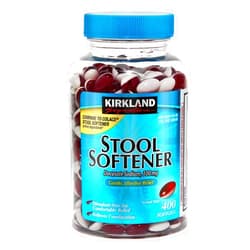 Kirkland Signature Stool Softener 100 mg, 400 Softgels (4 Pack)