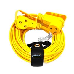Parkworld RV 30A Extension Cord NEMA TT-30 with Handle, Camper 30amp TT-30P to TT-30R Flat Cable (75FT)