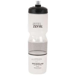 ZEFAL Magnum Large Capacity, Reusable Bike/Mountain Bike and Sports Bottle, BPA-Free – Soft Water Bottle with Screw Lid – Made in France – Black (Translucent), 975 ml