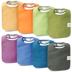 KeaBabies 8-Pack Organic Baby Bibs for Boys, Girls - Super Absorbent Cotton Drool Bibs for Baby Girl & Boy, Teething Toddler, Drooling Newborn, Ultra Soft & Machine Washable (Cruise)