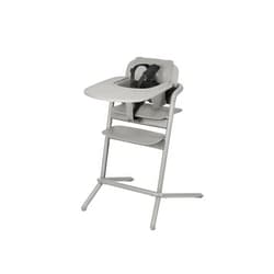 CYBEX LEMO 1.5 High Chair System, Grows with Child up to 209 lbs, One-Hand Height and Depth Adjustment, Anti-Tip Wheels Safety Feature, Storm Grey Storm Grey High Chair