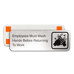 ADASigns.org ADASigns Employees Must Wash Hands Before Returning to Work - 3