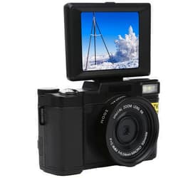 Yoidesu 2.7K Digital Camera, 48MP HD Video Camera DV Camcorder, 180 Degree 3in LCD Flip Screen, with Automatic Flash, 800mAh Battery USB Charging, Multifunction Webcam Vlogging Camera for Travel