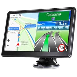 MRSXWPY 2024 Newest Car GPS Navigator 7-inch Touch Screen Real Voice prompts Turn Direction Speed Limit Warning car GPS Satellite Navigator, Lifetime Free Update World map