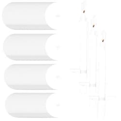 Yinkin 250 Pcs Church Candle Drip Protectors Paper Holders Bulk for Candlelight Service Kit for Devotional Vigil Church Service Memorial Shabbat Christmas Eve, 3.15 Inch