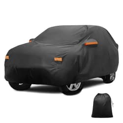 X AUTOHAUX Car Cover Outdoor Waterproof Sun Rain Snow Hail Protection with Left Side Door Zipper 210D-PU for Volvo XC90