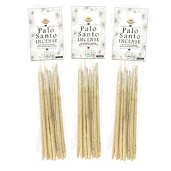 Dhupa - Palo Santo 100% Natural & Organic Resin Rolled Incense Sticks (10 Sticks in a Pack) - Set of 3 Packs
