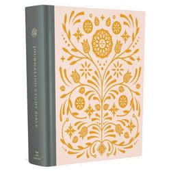 ESV Bibles ESV Journaling Study Bible (Cloth over Board, Blush/Ochre, Floral Design): Holy Bible, English Standard Version