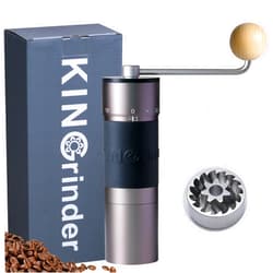 KINGrinder K6 Manual Hand Coffee Grinder (K6-Bent Handle Version)