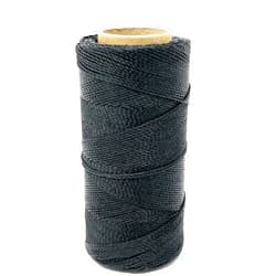 Fanfarria Linhasita Waxed Cord 1 mm Black Macrame Thread Made in Brazil PE-4/100G TEX 595 COR PTO 168 Meters