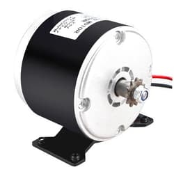 Yaegoo DC 24V 350W 2700RPM Permanent Magnet Electric Motor Small Brushed for Wind Turbine, Scooter Drive Speed Control