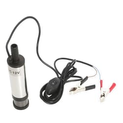 NovelBee DC 12V Submersible Electric Diesel Pump,Water Oil Diesel Fuel Transfer Fluid Pump for Car Truck Caravan Marine Boat (Steel)