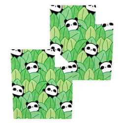 YETTASBIN Cartoon Panda Washcloths 4 Pack, Soft Absorbent Cotton Baby Face Towels, Washable Reusable Fingertip Towels for Bath Gym Hotel Spa, 12 x 12 Inch