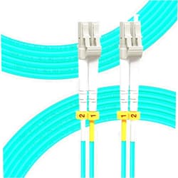 FLYPROFiber- OM4 LC to LC Fiber Cable, 10M/33ft Fiber Patch Cable Multimode Duplex 50/125um LSZH 40GB/100GB, Length: 0.2m-100m