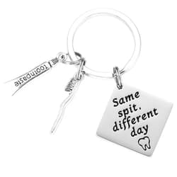 HUTIMY Dentist Gifts Keychain for Men Women Funny Dental Hygienist Gift Ideas with Tooth Charm Dentists Assistant Key Chains Jewelry Dental Keychain