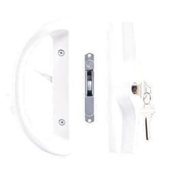 HauSun Sliding Patio Door Handle Set with Key Cylinder and Mortise Lock, Full Replacement Handle Lock Set Fits Door Thickness from 1-1/2