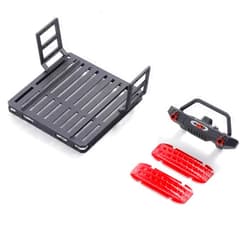 BEEZRC 1/18 Thunder Storm RC Crawler Exterior Upgrade Kit - E1209 with Rhino Front Bar, Roof Rack, and Extrication Panel E1209