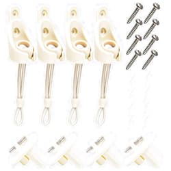 Lihopefe New Bungee kit + end Cap, Universal Replacement Installation Accessories for Indoor/Outdoor Sunshade and Roller Blinds (2 Set, Beige)