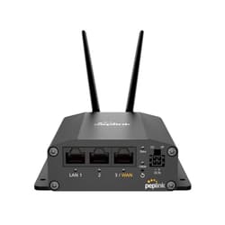 Peplink Cellular Router MAX BR1 Mini Core | High Speed 150Mbps Single Cellular LTE Computer Modem with Gigabit Ethernet WAN, 2x SMA Cellular Antennas | Redundant SIM Slots | Designed for Security
