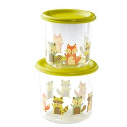 Sugarbooger Good Lunch Snack Containers Large Set-of-Two, What Did The Fox Eat