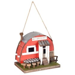Sunset Vista Designs BPS-07 Welcome to The Woods Decorative Birdhouse, Moon Camper Trailer